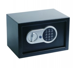 Elektwonik Digital Steel Safe Box ak LED klavye ak 2 Manyèl Override kle seri SEF