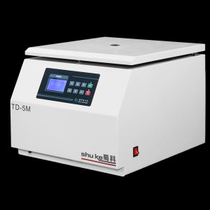 Bordplade lavhastigheds laboratoriecentrifugemaskine med stor kapacitet TD-5M