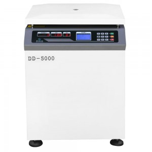 Makinë centrifuguese me shpejtësi të ulët me kapacitet të madh DD-5000 për dysheme
