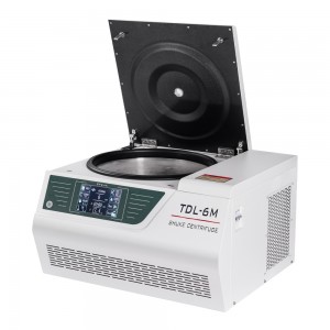 Benchtop ម៉ាស៊ីន centrifuge ទូរទឹកកក ល្បឿនទាប TDL-6M