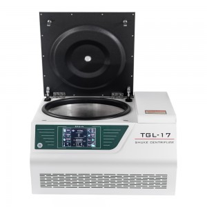 Benchtop hege snelheid grutte kapasiteit koele centrifuge masine TGL-17