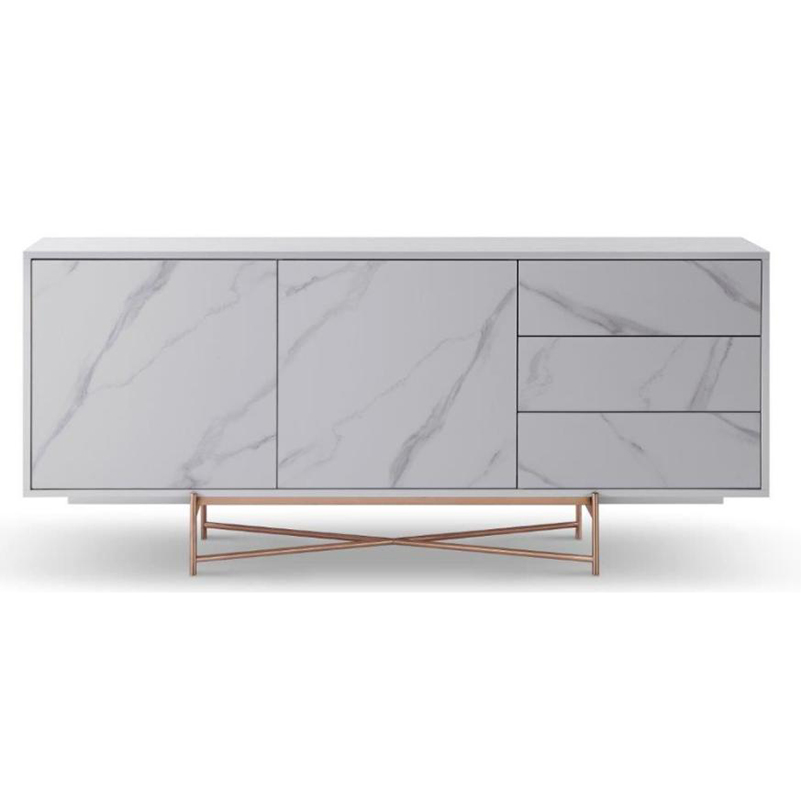 Good Wooden Metal Home Living Room Furniture Manufacturer China Supplier of High Quality Modern Laminate Stainless Steel Ceramic High Sideboard Cabinet Case
