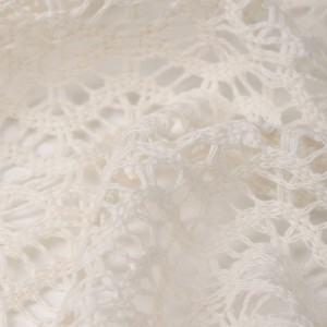 Nuovo design 85% poliestere 15% cotone tessuto jacquard a maglia in ordito per la moda femminile