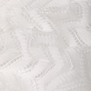 Shaoxing Tekstil Čvrsto obojen 100% poliester osnova mrežasti žakard Pletenje Za haljine