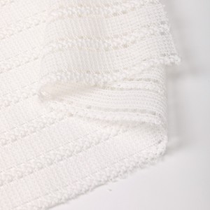 ក្រណាត់រលោង 98% polyester 2% spandex jacquard mesh ក្រណាត់ tricot សម្រាប់សំលៀកបំពាក់