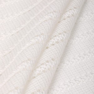 Dantella e tejdukshme 98% poliester 2% material elastik rrjetë jacquard pëlhurë triko për fustan