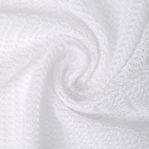 Փափուկ նուրբ պատահական էլեգանտ 200Gsm 100% Polyester Warp Knitting Fabric Ցանց Գործվածք Jacquard