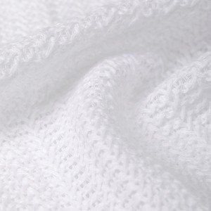 Tecido macio delicado casual elegante 200 g/m2 100% poliéster urdidura tricô tecido malha Jacquard