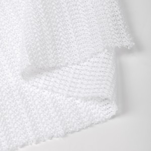 Maeneene whakatakareka huatau 200Gsm 100% Polyester Warp Knitting Fabric Mesh Fabric Jacquard