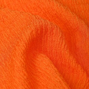 Rina mai ƙarfi 97% Polyester 3% Spandex Warp Crepe Fabric Saƙa don Tufafin Jariri