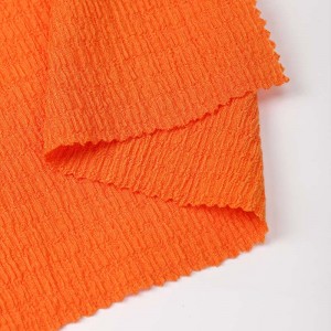 고체는 아기 의류를 위해 뜨개질을 하는 97% 폴리에스테 3% 스판덱스 날실 크레이프 직물을 염색했습니다