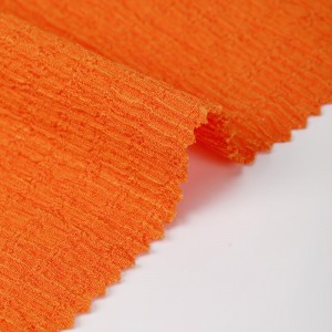 Solid farvet 97% polyester 3% spandex Warp crepe stof strikket til babytøj