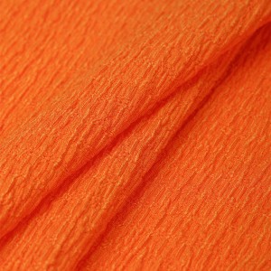 Solidum Dyed 97% Polyester 3% Spandex Warp Crepe Fabric Knitted For Baby Clothing