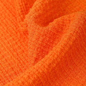 टी-शर्ट, जर्सी कंबल परिधान के लिए अच्छी गुणवत्ता वाली डबल लेयर क्रिंकल पॉलिएस्टर स्पैन्डेक्स गॉज क्रेप फैब्रिक