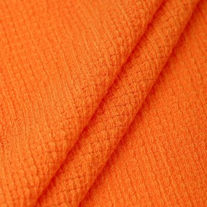 Fabrik krep kain kasa kasa spandeks poliester dua lapisan berkerut berkualiti baik untuk baju-t pakaian selimut jersi