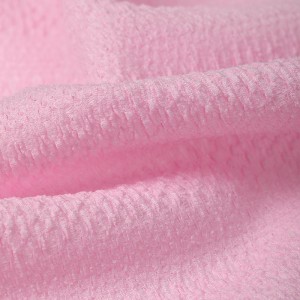 DTY polyester spandex tricot chaîne jacquard stretch bulle crêpe tissu jersey tissu