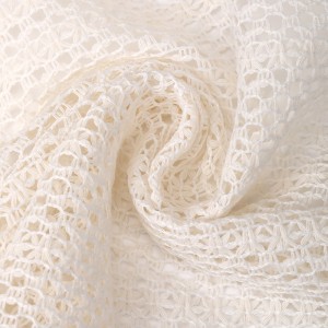 Bagong Arrival Soft Polyester cotton plain Dyed Warp Knitting Carpe Jacquard Fabrics para sa mga wrap