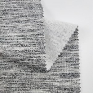 China Factory 61% Cotton 39% Polyester CVC ဖြင့် Hoodies အတွက် ပြင်သစ် Terry Cloth Fabric