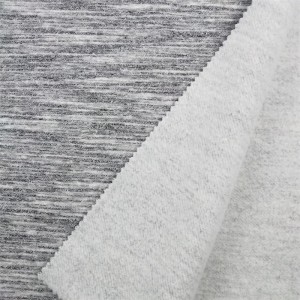 ໂຮງງານຜະລິດຂອງຈີນ 61% ຝ້າຍ 39% Polyester CVC injected French Terry Cloth Fabric For Hoodies