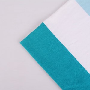 Tejido de punto 100% algodón 32s hilo teñido de tela a rayas Jersey para tela de tela de camiseta informal