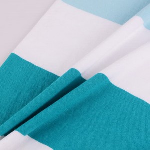 Vải dệt kim 100% cotton Sợi 32s Vải sọc nhuộm Jersey cho áo sơ mi giản dị Vải vải