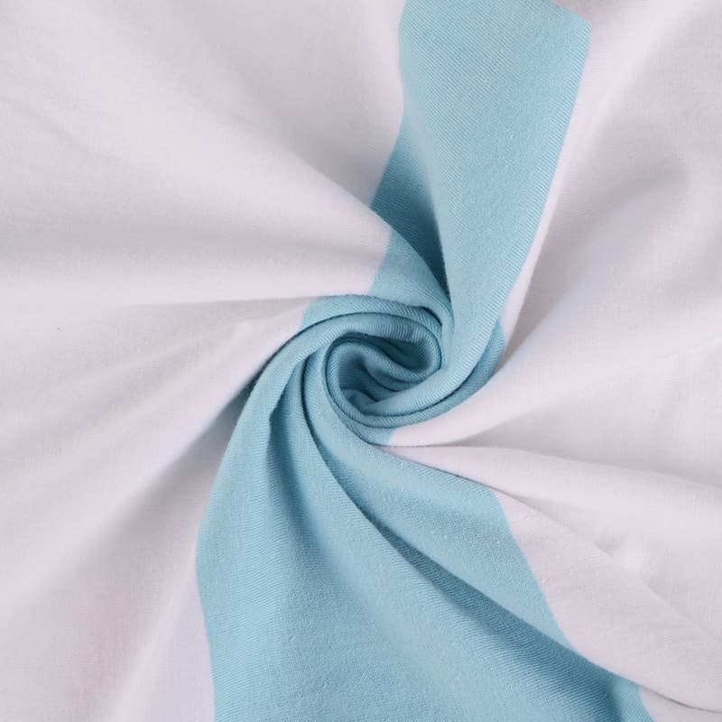 100% pamučna pletena tkanina 32s prugasta tkanina obojena pređom za ležerne majice Tkanina