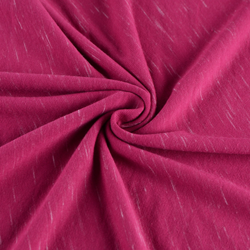 90%Polyester 10%Rayon 130gsm Tr Knitted Segment Plain Fabric No nā lole pāʻani T-Shirt Spring Summer Knit Sports Jersey Fabric