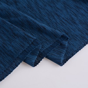 Vysoce kvalitní segmentový barvený suchý polyesterový úplet z umělého hedvábí Spandex Single Jersey tkanina pro sportovní košile