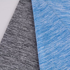 Bertekstur Baru murah Stretch Cationic Single 5% Spandex 95% Polyester Jersey Weft Knit Fabric Sukan Luaran Cepat Kering Bernafas