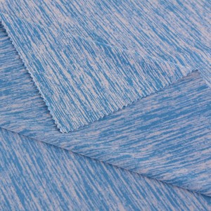Textured Ġdid irħas Stretch Cattionic Uniku 5% Spandex 95% Polyester Jersey Tgħama Knit Tessili Outdoor Sports Quick Dry Nifs