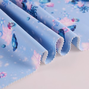 220GSM 95% පොලියෙස්ටර් 5% Spandex ඩිජිටල් මුද්‍රණ Scuba Fabric