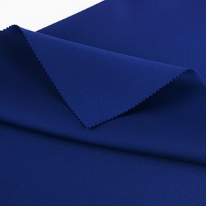 380GSM 95% Polyester 5% Spandex Düz Boyalı Yüksək Rəngə davamlılıq Skuba Parça