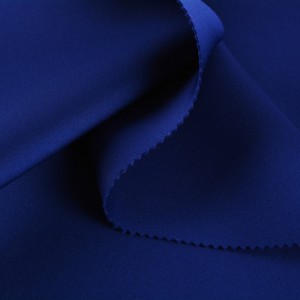 380GSM 95% Polyester 5% Spandex Plain Rina Babban Launi Scuba Fabric