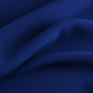 Aṣọ hun Layer Meji 320gsm 79% Polyester 15% Rayon 6% Spandex Didara Didara Scuba Fabric