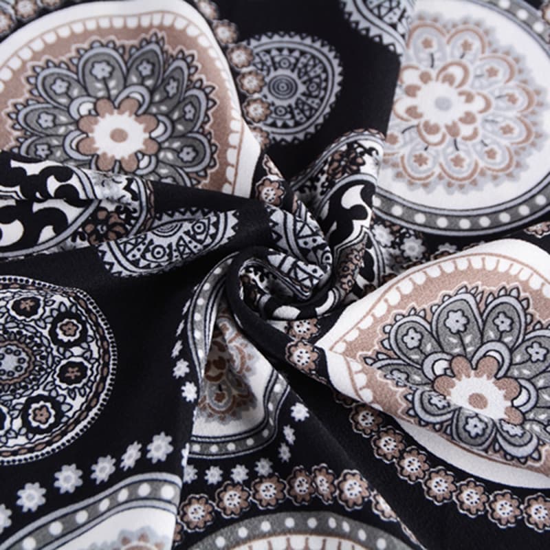 Potka pletena u četiri smjera rastezljiva Ity Moss krep print tkanina za pletenje za žensku modnu odjeću