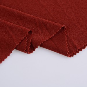 95% Poliester 5% Elastane Microfibra Materiale Stretch Moss Crepe Knit Fabric