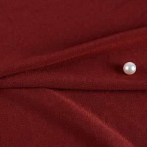 95% polyester 5% elastan mikrofiber material choʻzilgan moxli krep trikotaj mato