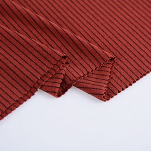 250 g/m² Stripe Moss Crepe Fabric 95% Poliester 5% Spandex Per Vestito Moda Donna