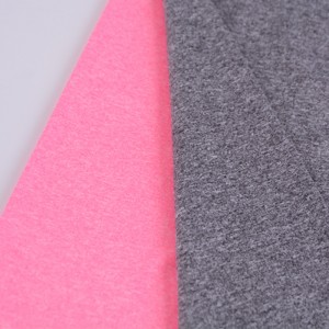 95% Polyester 5% Spandex Cationic Melange Jersey Fabric para sa Sportswear/Paarrel/Swimming