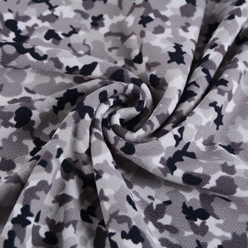 Sina Wholesale Knit Moss Crepe 95% Polyester 5% Spandex Oanpast printe stof foar klean