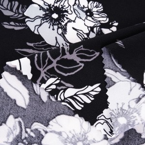 Good Quality Shrink-Resistant Durable 260gsm Korea Ity Position Print Jersey Fabric Para sa Dress