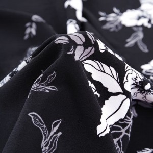 គុណភាពល្អ ធន់នឹងការរួញ ធន់ 260gsm Korea Ity Position Print Jersey Fabric for Dress