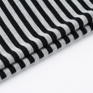 ເສັ້ນດ້າຍຍ້ອມ 200gsm Rayon Polyester Spandex French Terry Fabric ສໍາລັບ Hoodies