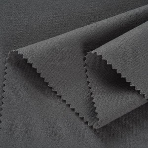 360GSM 68% Rayon 27% Poly 5% Spandex Plain Dyed N/R Ponte De Roma Fabric
