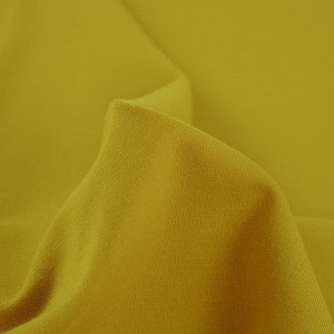 310GSM 68% Rayon 27% Poly 5% Spandex Plain Dyed N / R Ponte De Roma Fabric