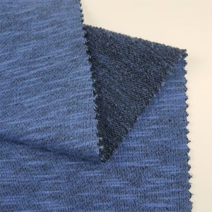 Zam 280gsm 60% Paj Rwb 40% Polyester Coloured Paj Rwb Fine Loop Slub Terry Knitted Clothing Fabric