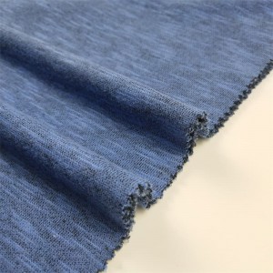 Thời trang 280gsm 60% Cotton 40% Polyester Màu Cotton Fine Loop Slub Terry Quần áo dệt kim Vải