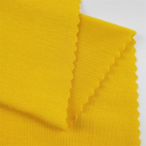Taas nga kalidad nga Plain Dyed Rayon Spandex Siro Compact Spun Yarn Stretch Jersey Fabric