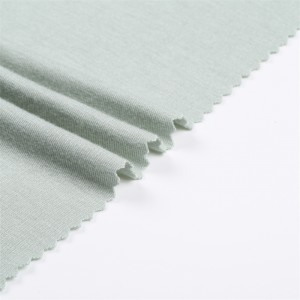 Oeko-Tex 190gsm Organic Bamboo Knitted Jersey Fabric សម្រាប់សំលៀកបំពាក់