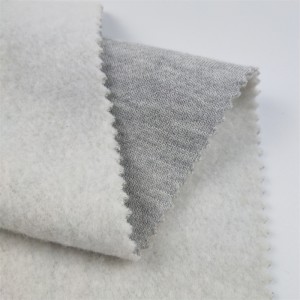 China Factory Soild 60% Cotton 40% Polyester Twill CVC French Terry Cloth Fabric Para sa Hoodies